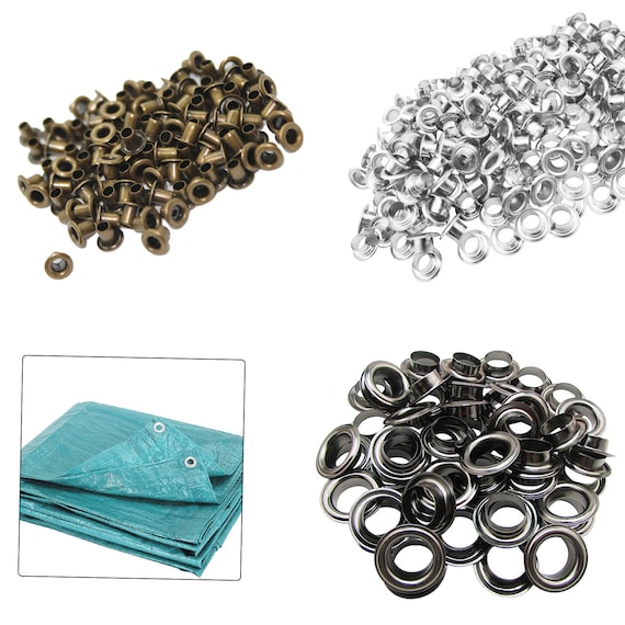 100pcs 3mm Round Brass Eyelets Grommets Washers Leather Craft Shoes Belt Banners 