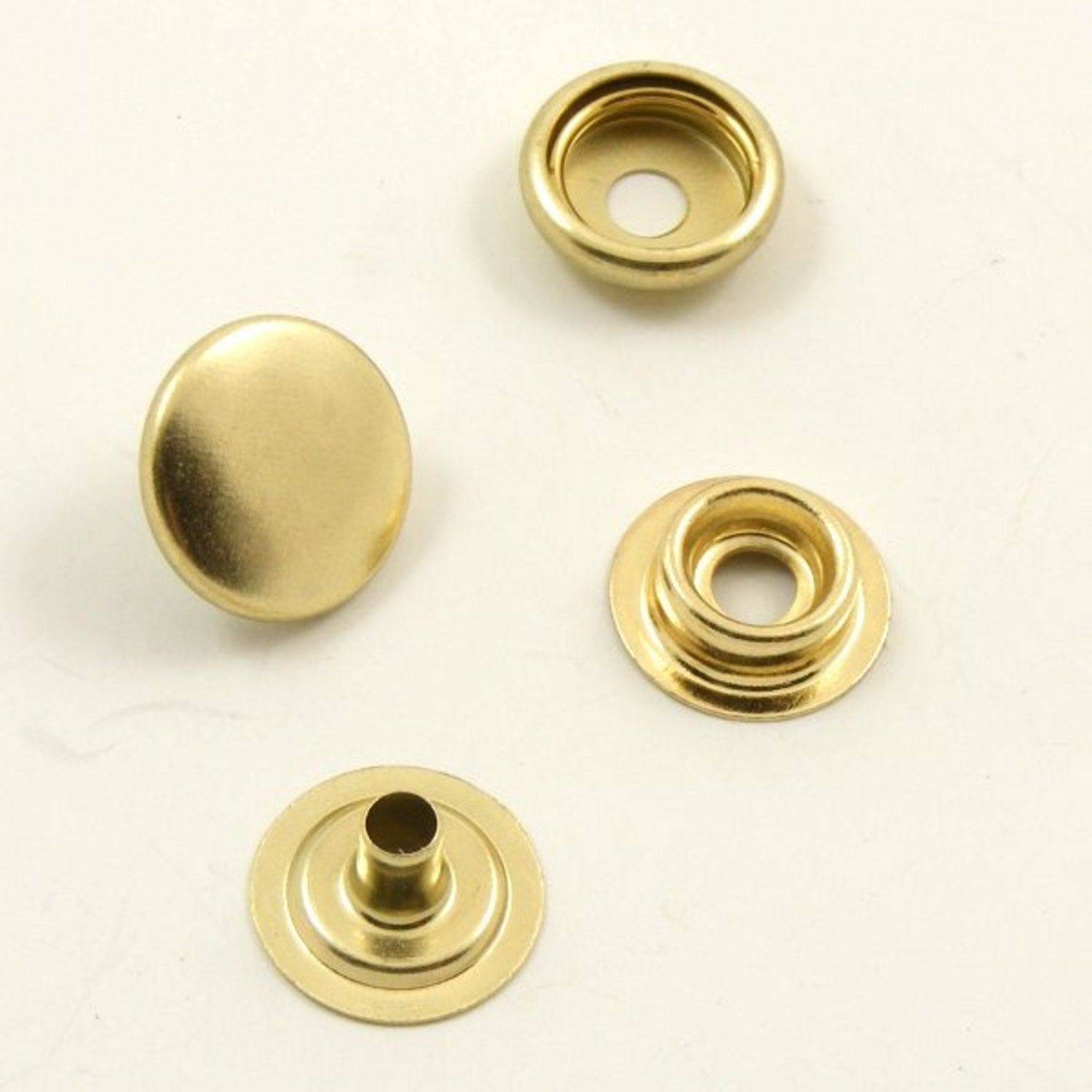 10 x 15mm Heavy Duty 3 Parts Screw Press Stud Furniture Boat Caravan Fixing Tool