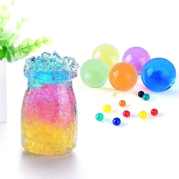 100 X Mix Géant Jumbo Eau Aqua Perles Vase Mariage Anniversaire Fête Centres De Décoration De Table