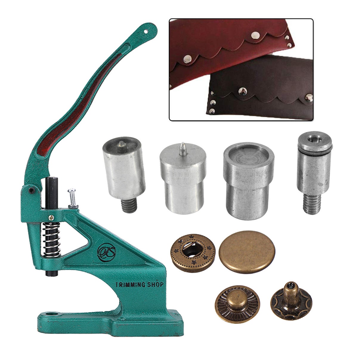Green Hand Press Machine With 12.5mm/15mm S Spring Press Stud Etsy UK