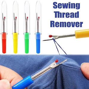 4 Stitch Ripper Plastic Handle Thread Seam Ripper Cutter Remover Sewing  Craft L