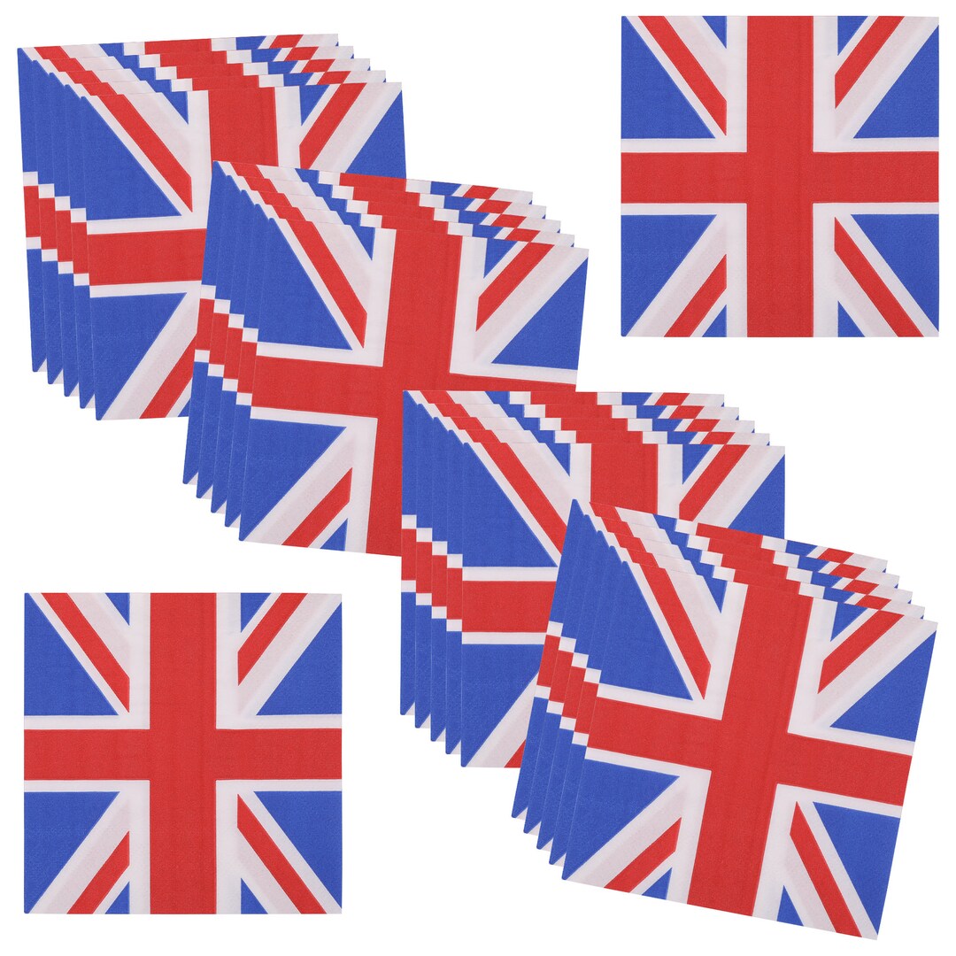 Union Jack Napkins Union Jack Flag Napkins, Union Jack Party Luncheon