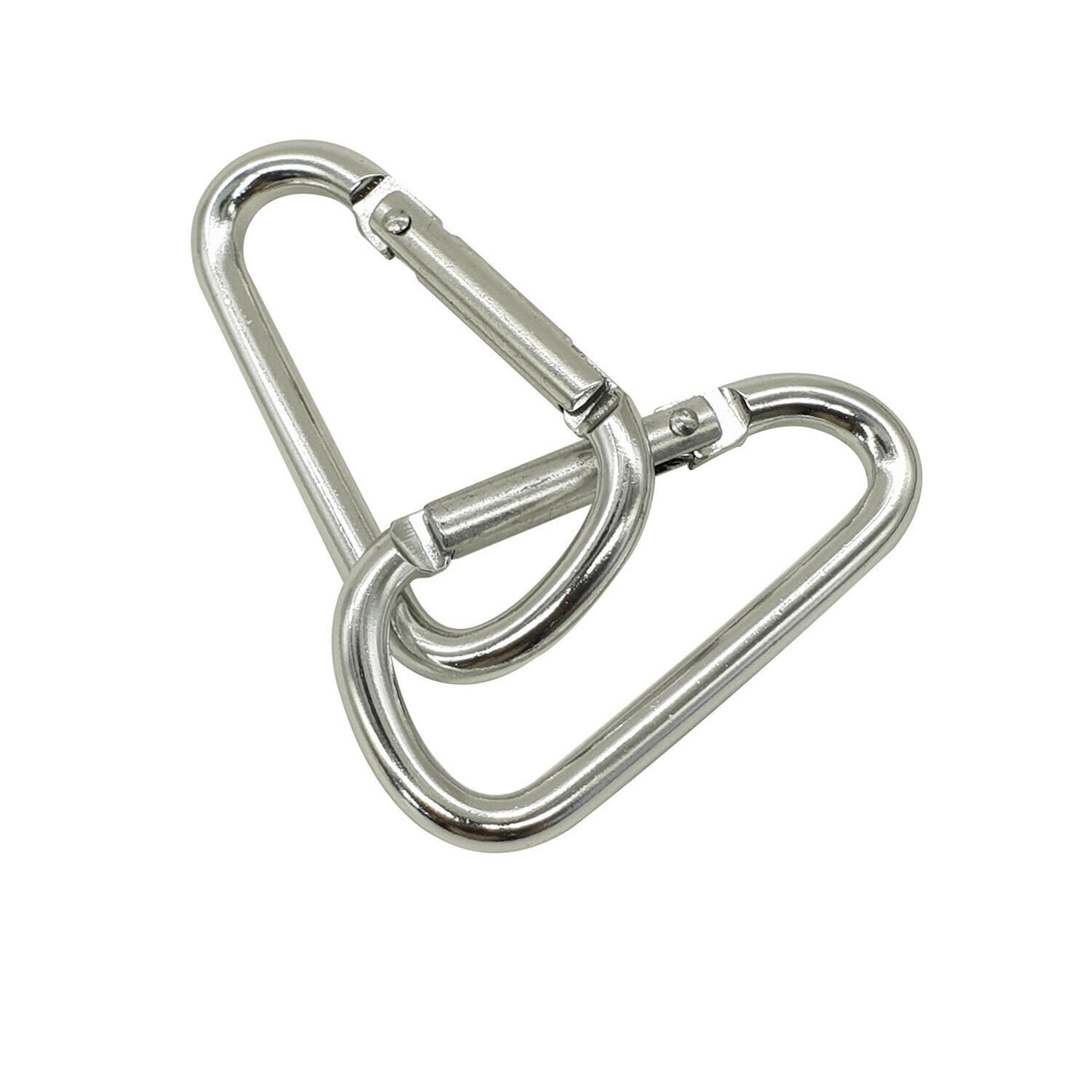 Silver Carabiner Small Spring Clip Snap Clasp Hook Keyring Etsy UK