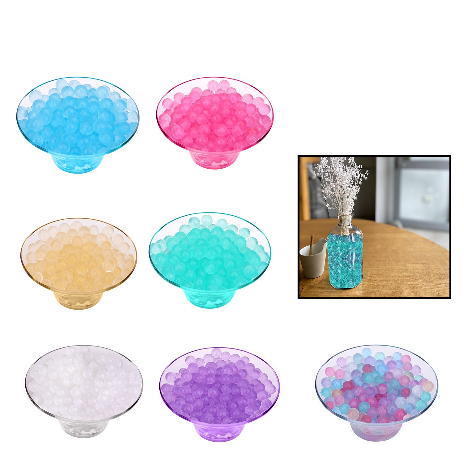 Glitter Water Balls Silicone For Vase & Plants Filler Home Etsy