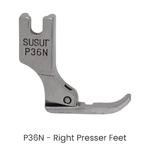 Presser feet Assembly for Standard Industrial Sewing Machines, Genuine Susur Presser Foot, Compatible with Brother, Singer, Juki and more Right Presser Feet