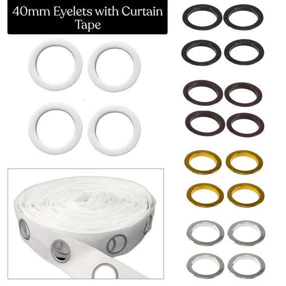 Buy Pack of 10 Curtain Eyelet Rings with Back Lock (Silver, 10) Online at  Low Prices in India - Amazon.in