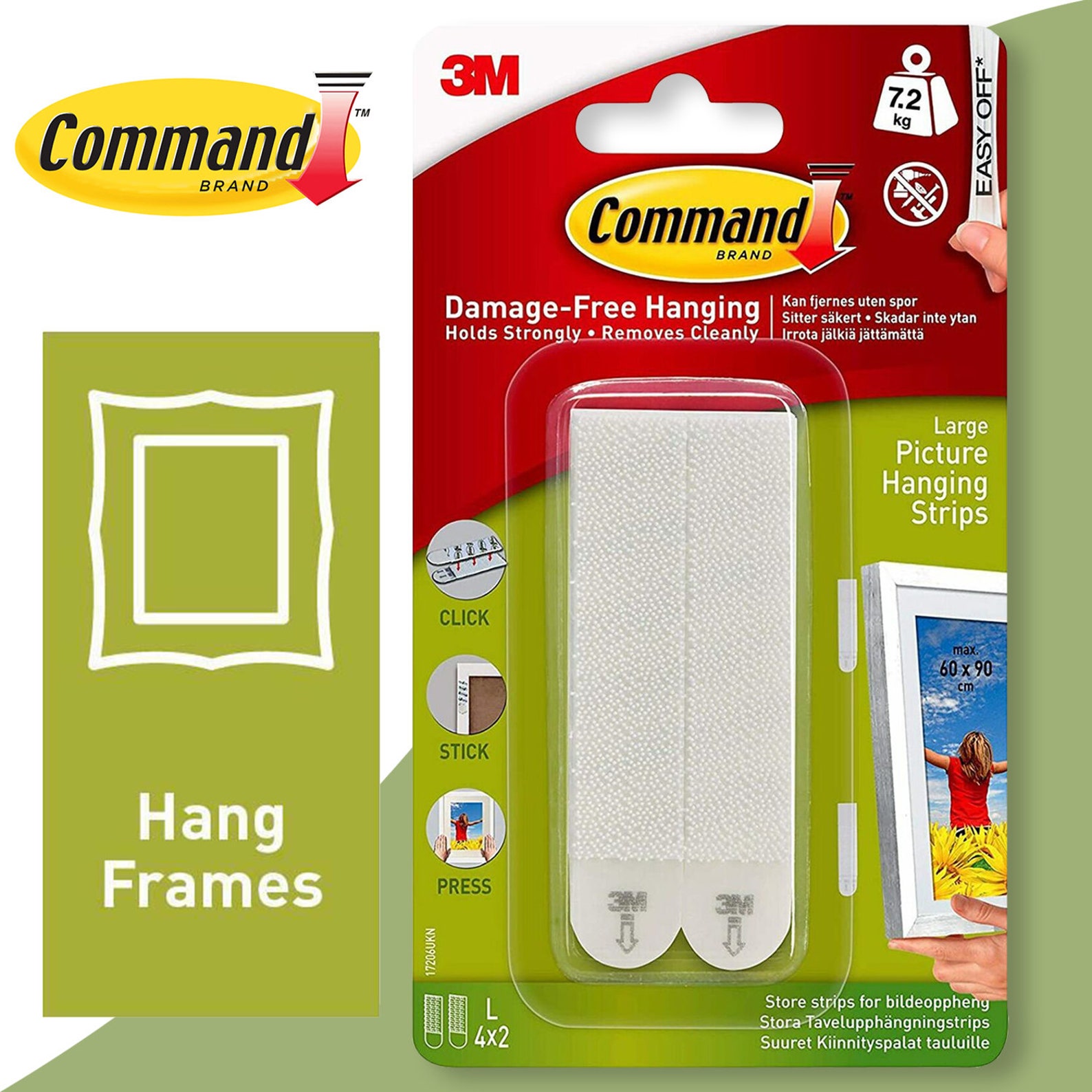 3M Command Damage Free Picture Hanging Strips & Hooks Etsy