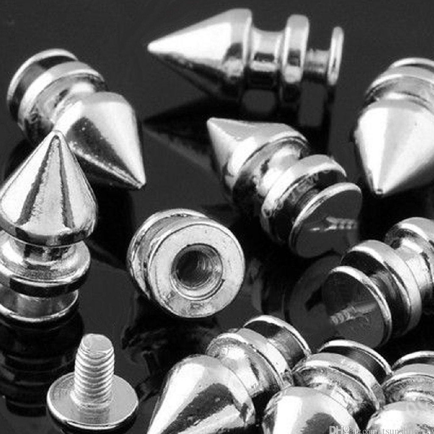 240 Sets Cone Rivets 7mm Size Double Cap Punk Cone Studs 4Colors Brass  Rivet Kit with Setting Tools for Leather Craft/Bags/Jacket/Design  Sample/Metal
