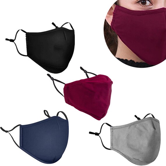 Face Mask 100 Cotton UK Reusable Washable Breathable Face Etsy