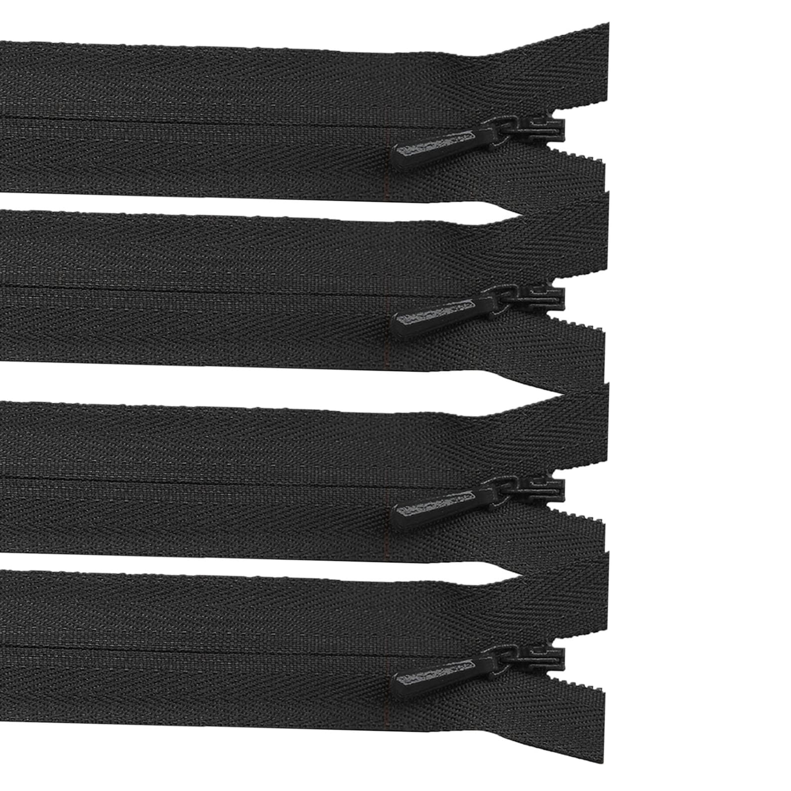 YKK Invisible Nylon Zipper Closed End Black Concealed Zip Etsy