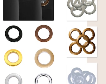 42mm Plastic Curtain Grommets, Curtain Eyelet Rings, Grommets for Window, Room Curtains, Vinyl Banners, Tarpaulin Art & Craft Projects