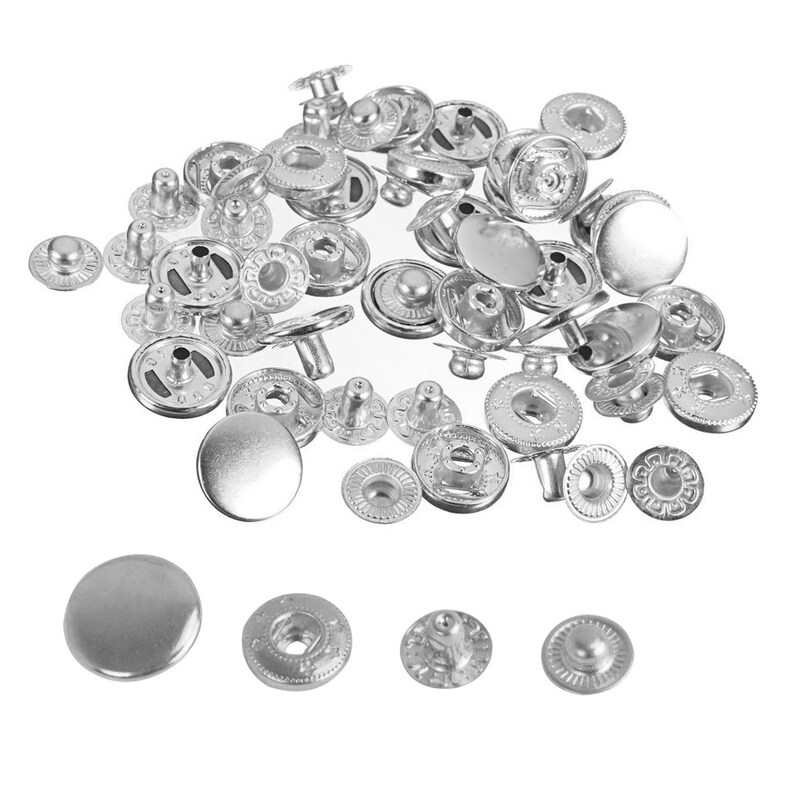 4 Parts S Spring Press Studs 17mm Snap Fasteners Buttons for Etsy UK