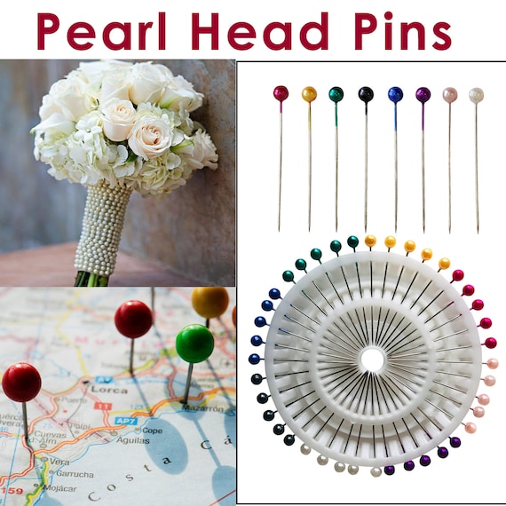Pearl Sewing Dressmaking Pins, Pins Corsages Pearl