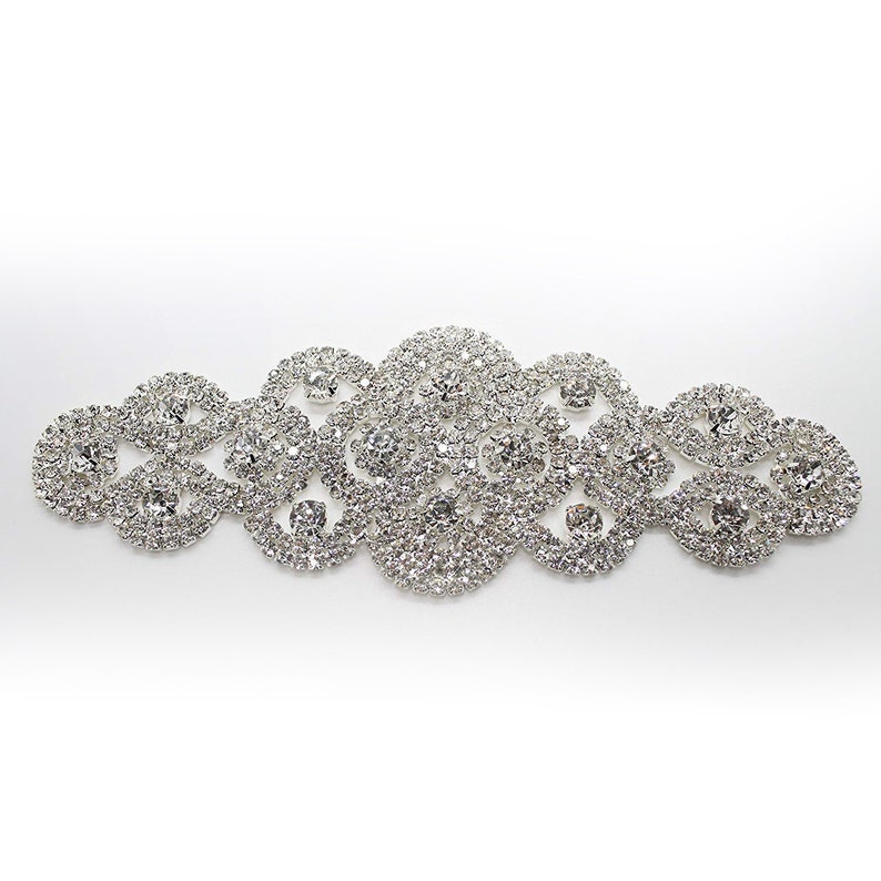 180mm X 60mm Diamante Rhinestones Sew on Motif Crystals Patch Etsy