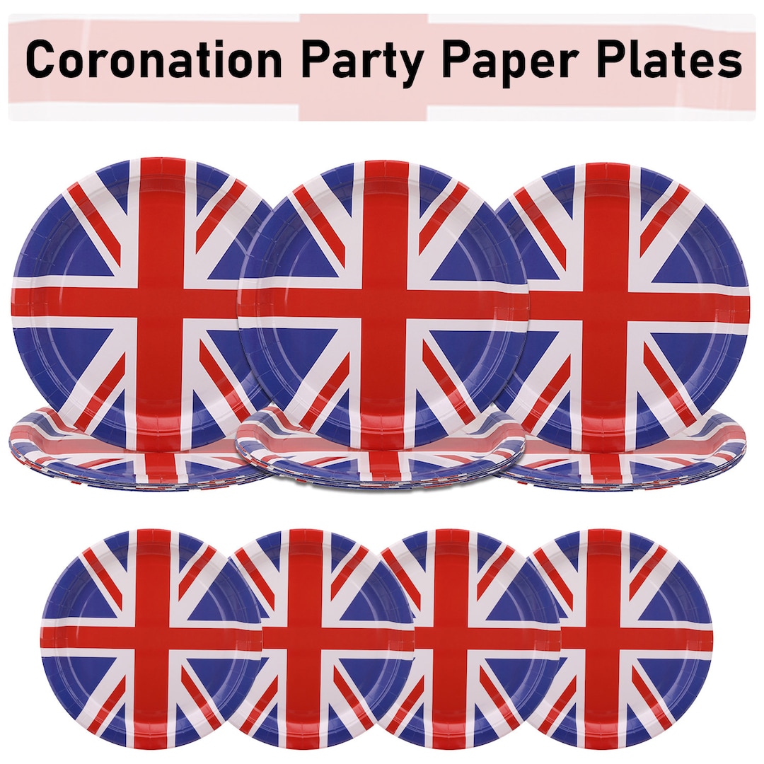 Union Jack Paper Plates 23cm Tableware Party Supplies Etsy UK