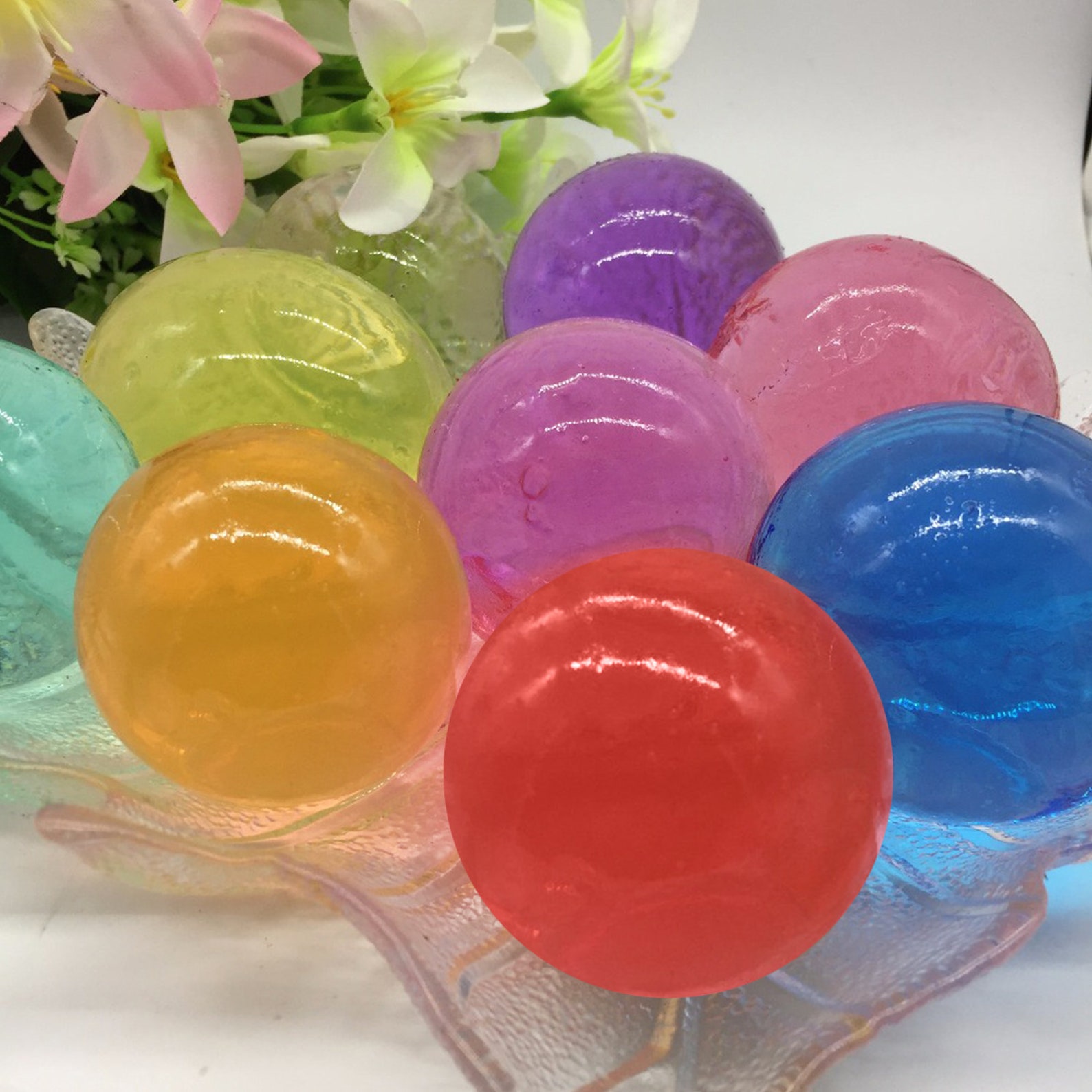 50pcs Large Mixed Coloured Water Beads Crystal Aqua for Pool Etsy