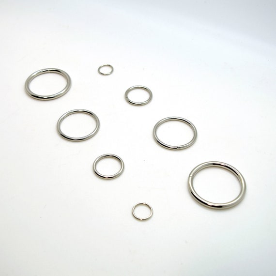 STAINLESS STEEL D-Rings WELDED Buckles ~ DIY Webbing Leather Craft ~ HEAVY DUTY