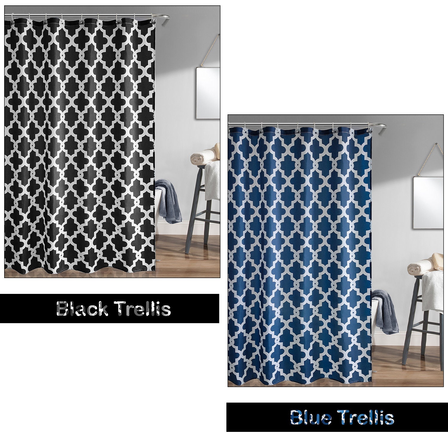 Unique Design Shower Curtain For Bathroom Waterproof Washable Etsy