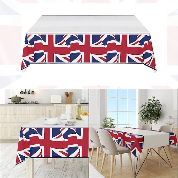 Union Jack Table Cloth Plastic Table Cover Union Jack Party Etsy
