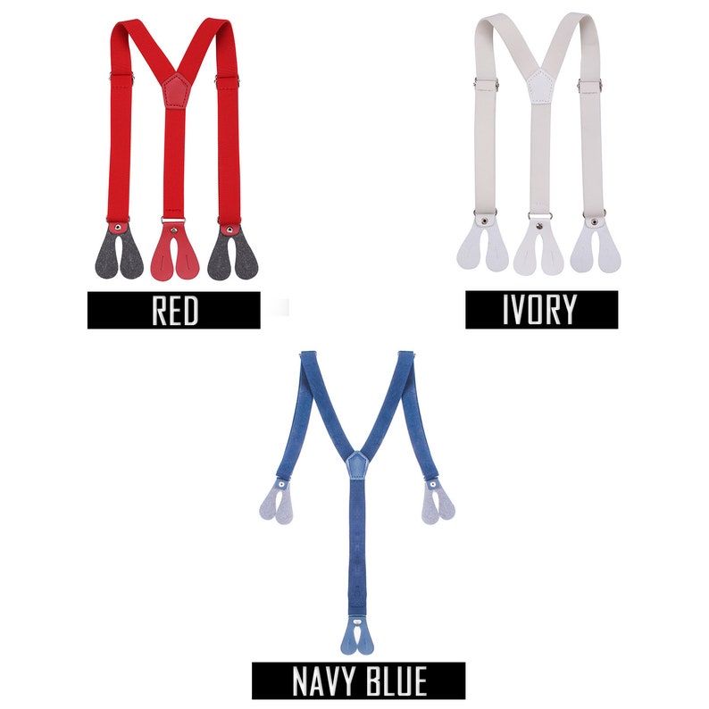 20mm Kids Braces Y Shaped Adjustable Button Hole Suspender Etsy