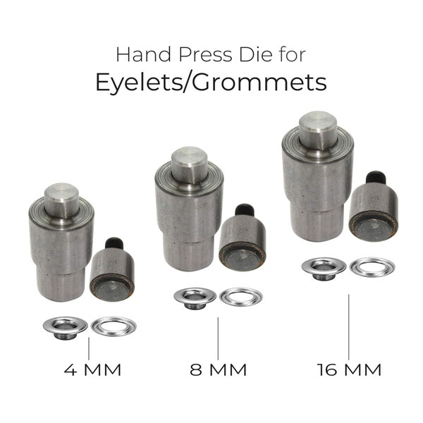 L'outil de réglage des œillets pour œillets passe-fils fonctionne avec la presse à main universelle (2 mm - 20 mm)