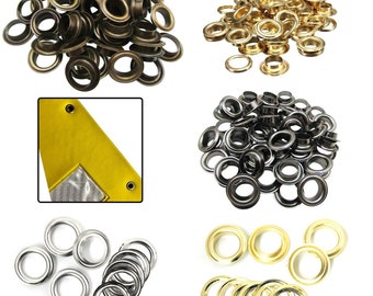 14mm - 20mm Messing Rust Proof Oogjes met Ringen voor banners maken van Yoga Mats