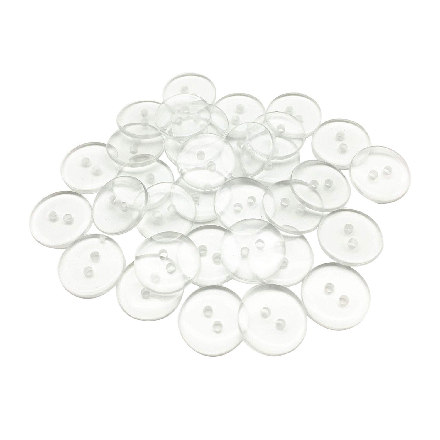 15mm Clear Backing Plastic Buttons 10 25 50 or 100 pcs Etsy