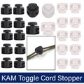Toggle Cord Locks Button Cord Paracord toggles Stopper Elastic Cord locks Double Hole for Drawstring Clothing Shoelaces Backpack Lanyard DIY