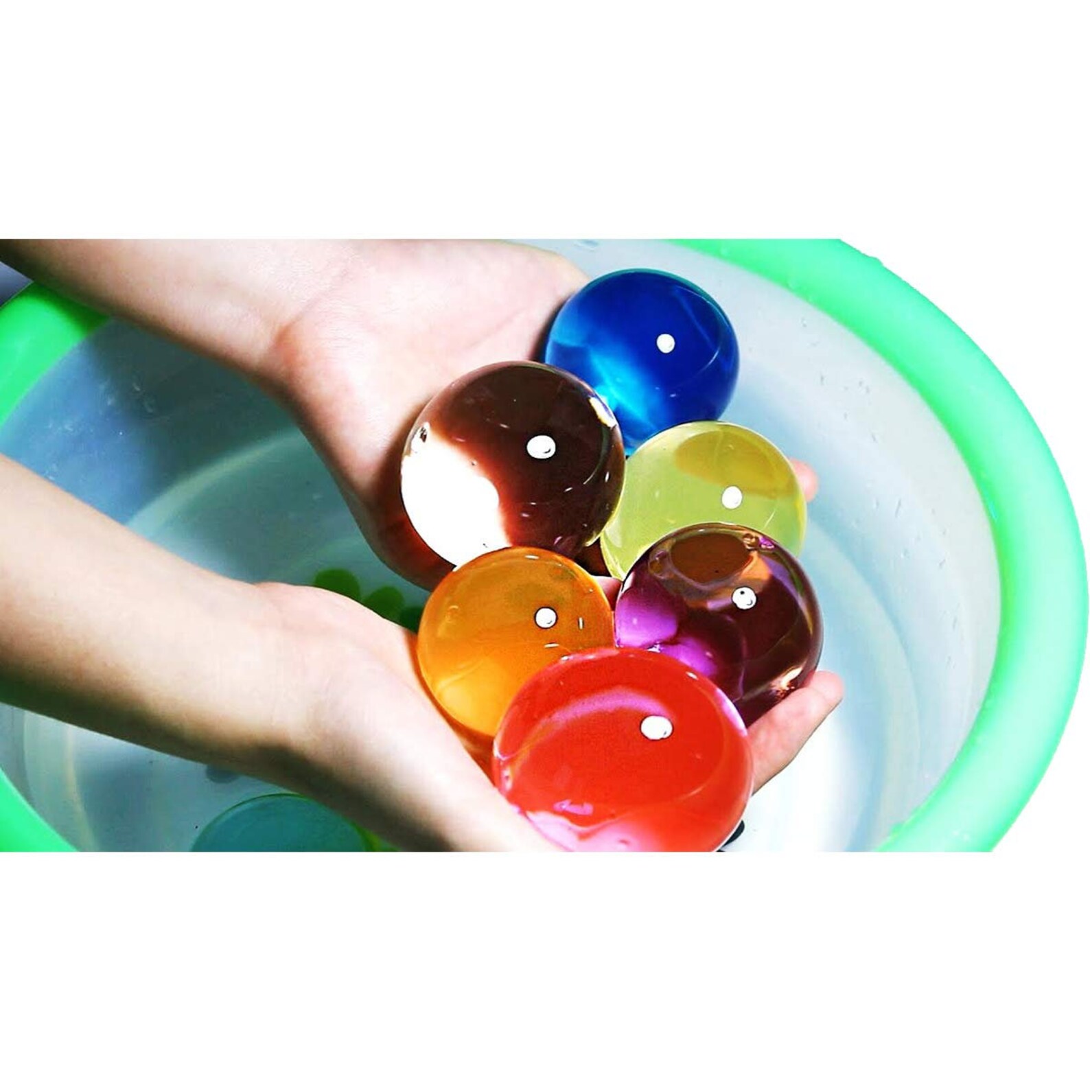 50pcs Large Mixed Coloured Water Beads Crystal Aqua for Pool Etsy