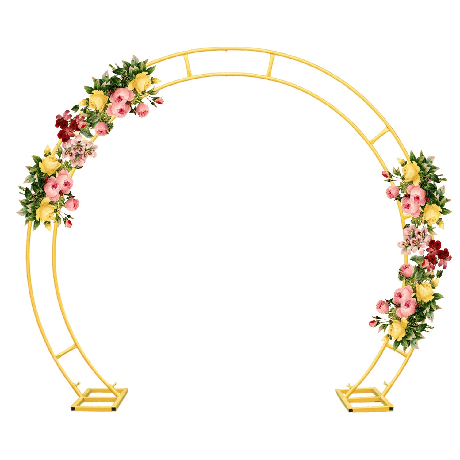 Arco de globos para fiesta de cumpleaños, estructura de aro, soporte de  fondo de círculo redondo, decoración de boda