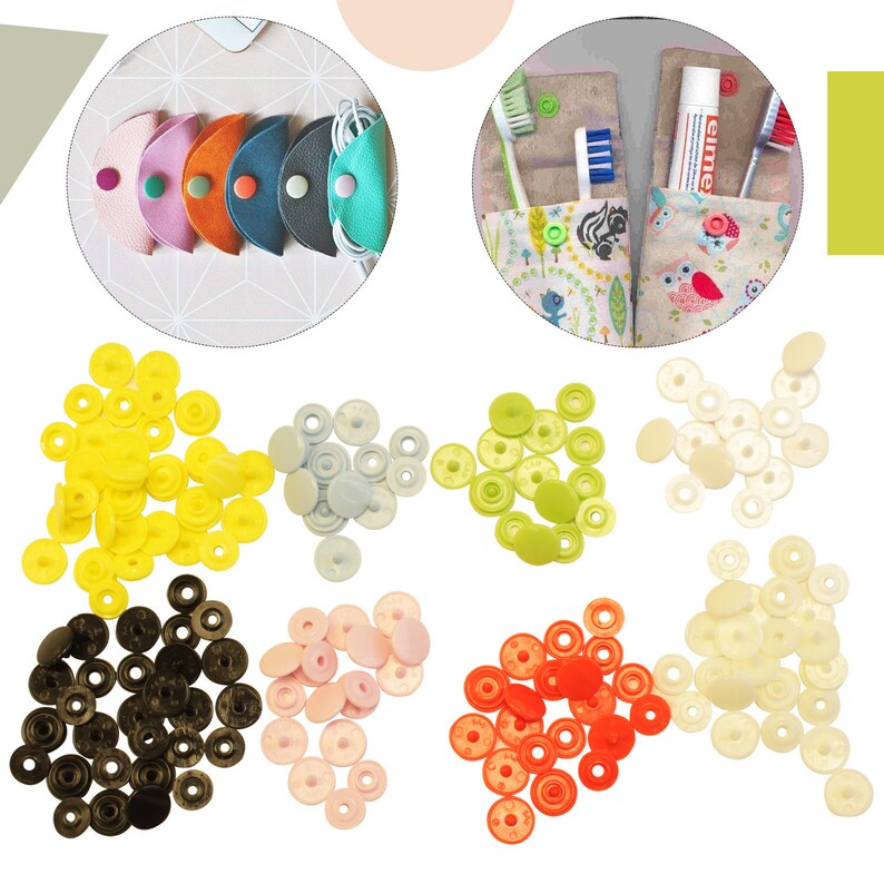 KAM Snaps Fasteners T3size 16 No Sew Plastic Poppers Buttons Etsy UK