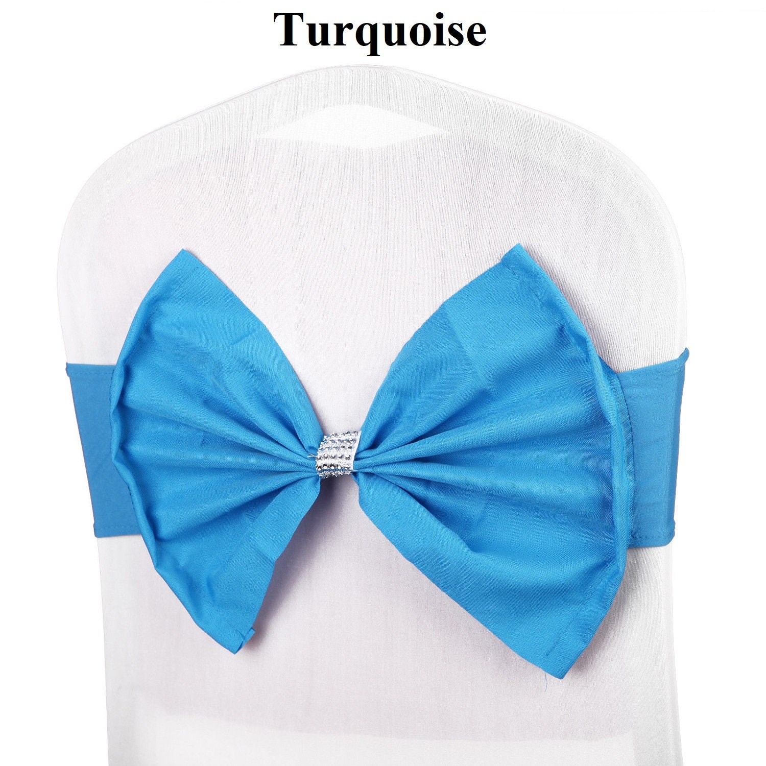 Readymade Spandex Chair Cover Bow Band Elastic Stretch Buckle Etsy