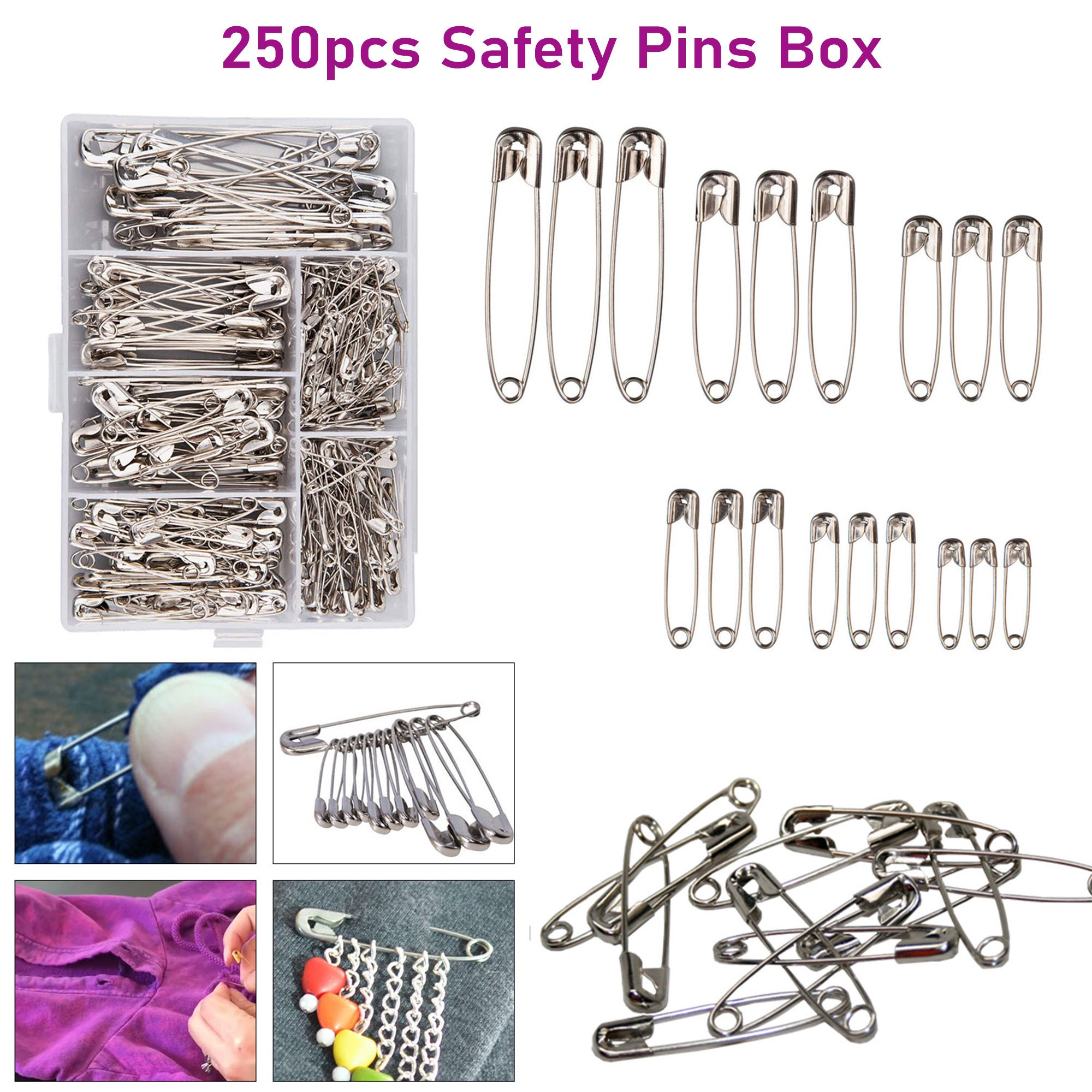 Rainbow Safety Pin,colored Safety Pins,25pcs Brooch Pin,unique Shawl Pin,sweater  Pin,metal Safety Pins,big Safety Pin,small Lapel Pin 