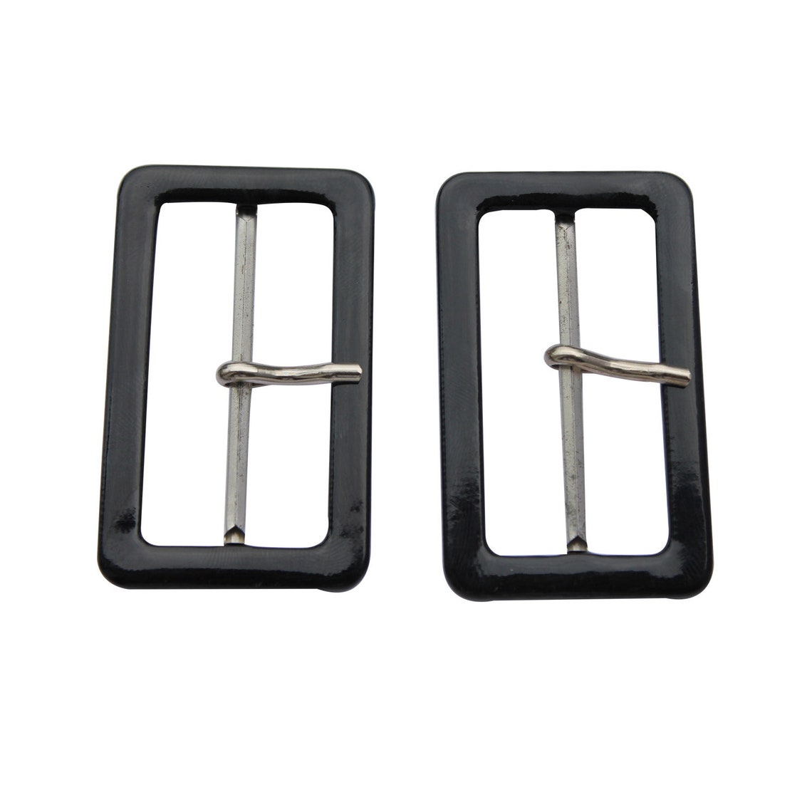 50mm Black Coated Covered Rectangle Buckles Fastener for DIY Etsy
