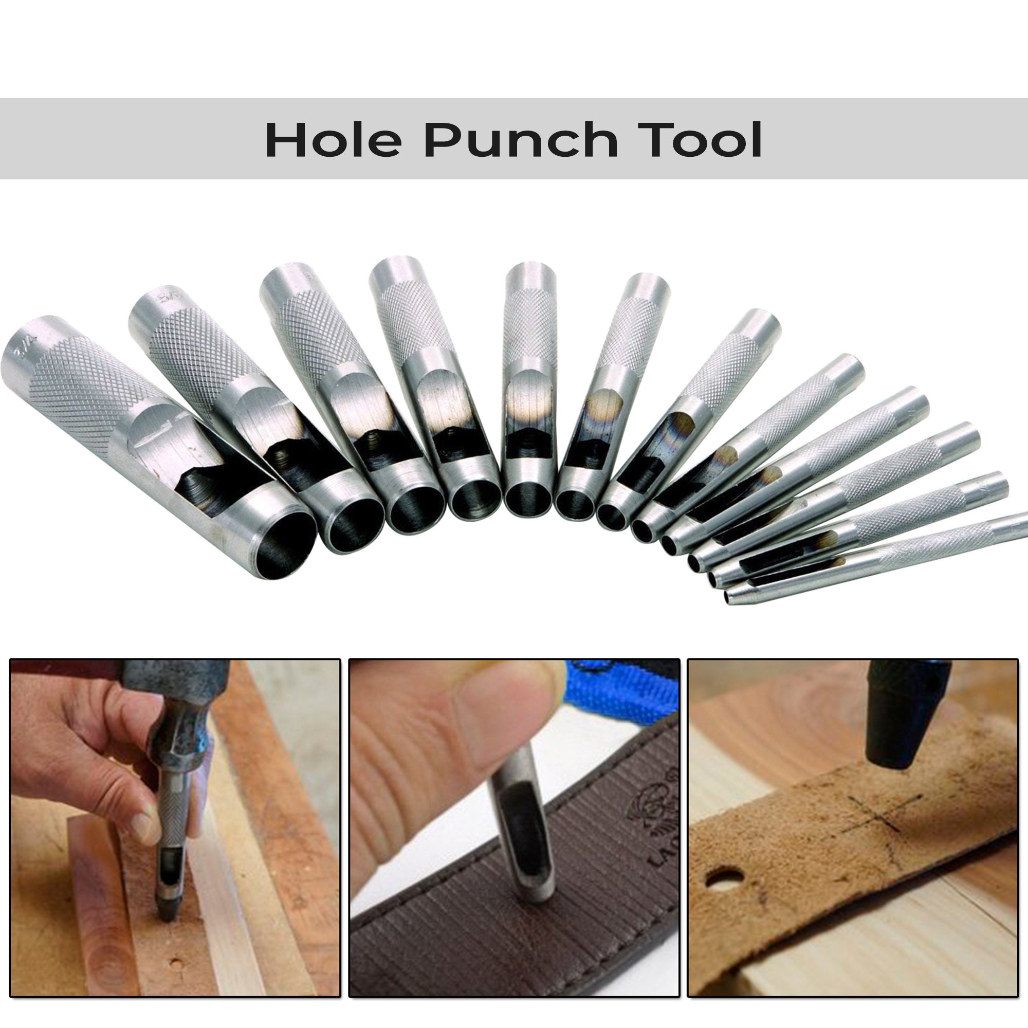 Leather Hole Punch Tool oblong Punch Leather /belt/watch  Strap/collar/handbag/purse Holes Punching Tool 