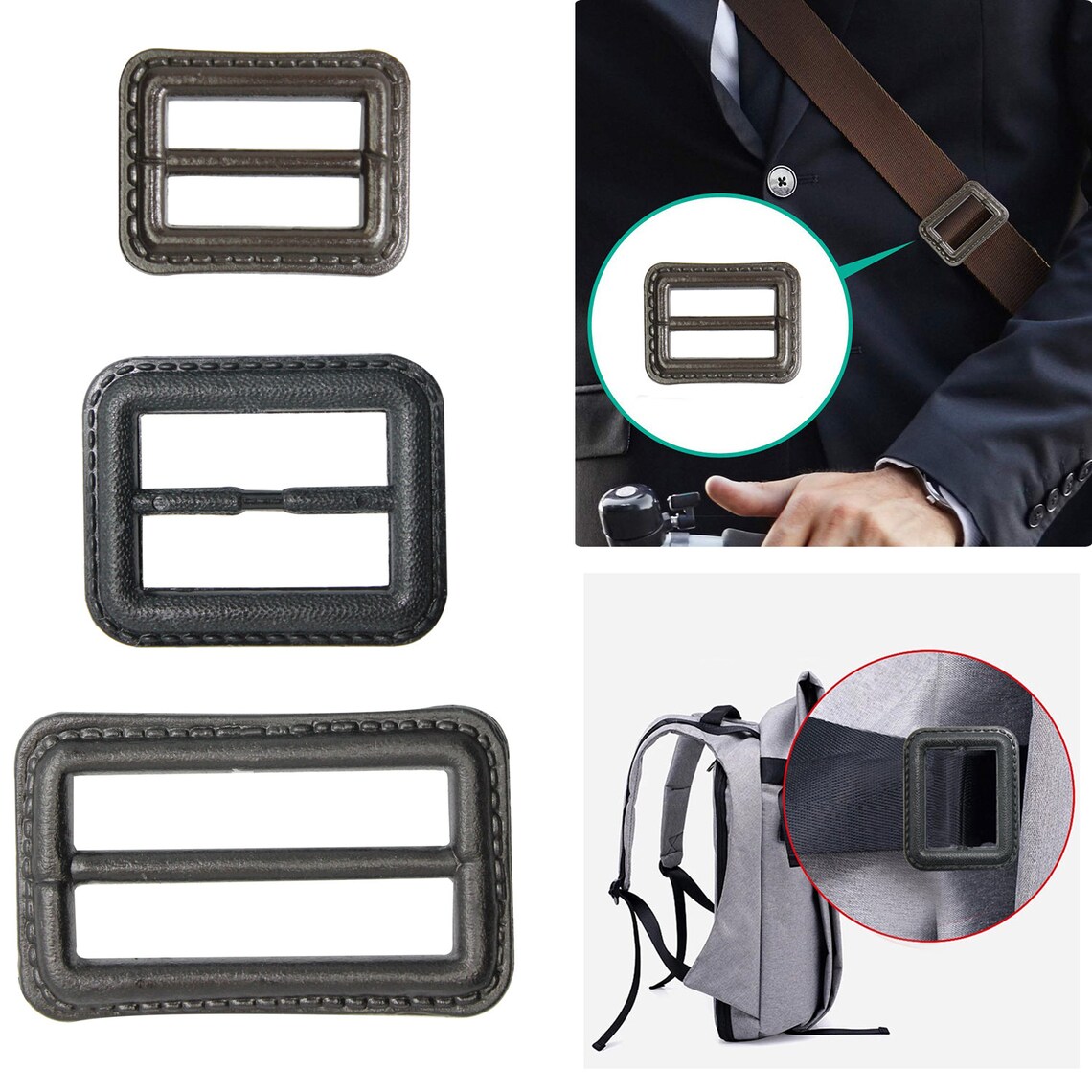 Plastic Buckles for Bag Strap PU Leather Side Bar Fasteners Etsy UK