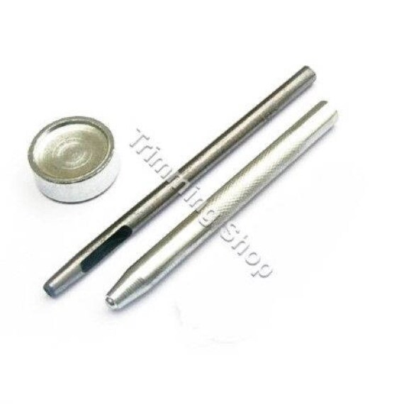 12 15mm Press Studs Snap Poppers Fasteners Fixing Tool Kit Etsy