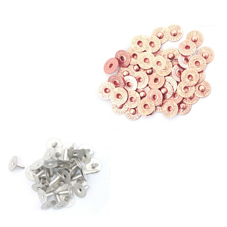 9.5mm Copper/gunmetal Denim Rivets Jeans Button Replacement Etsy UK