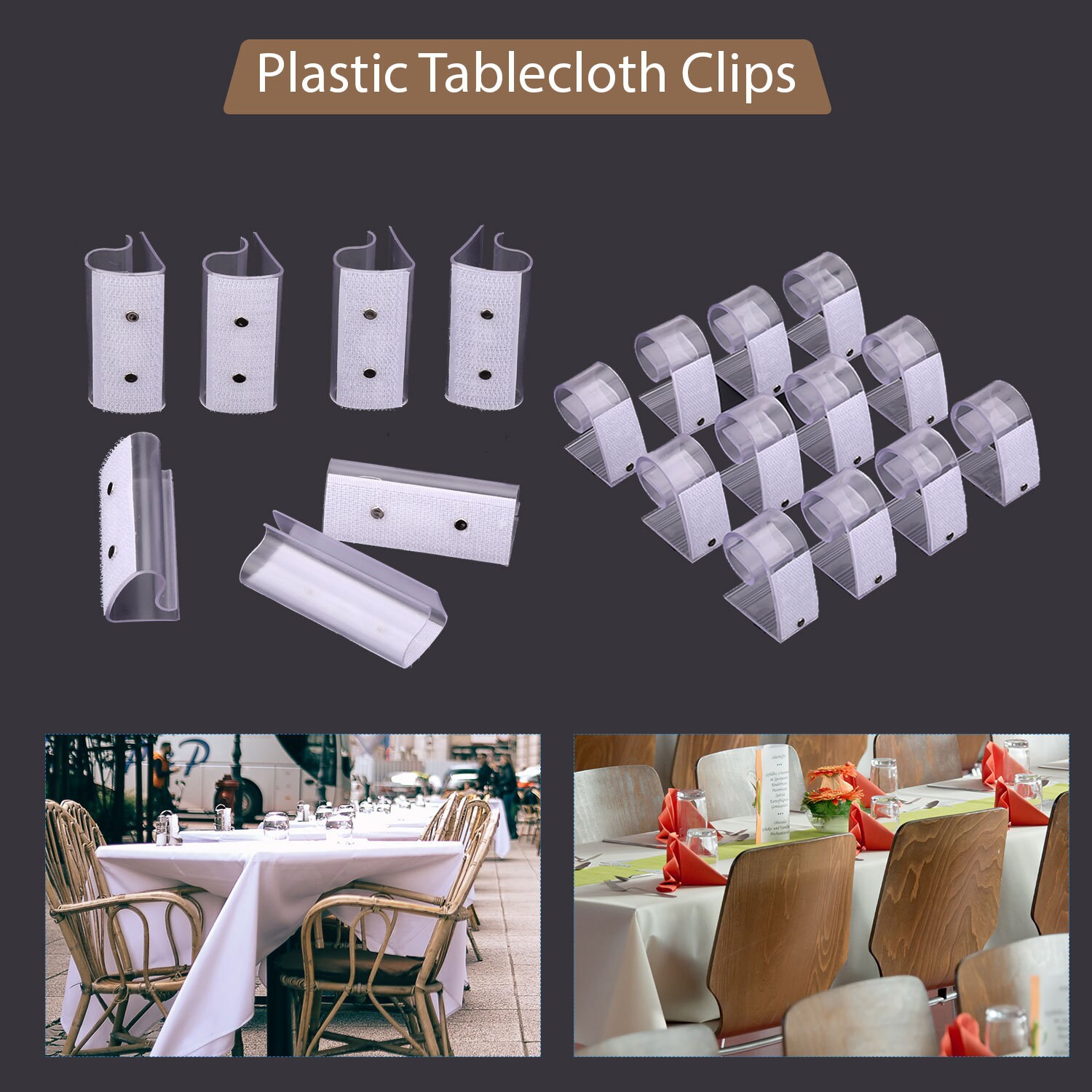 12pcs Table Cloth Clips Tablecloth Cover Transparent Plastic Etsy