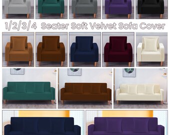 Stretch Up to 54 Gorilla Grip Original Velvet Fitted 1 Piece Loveseat Slipcover Stretch Up to 54 Gorilla Grip Original Velvet Fitted 1 Piece Loveseat Slipcover