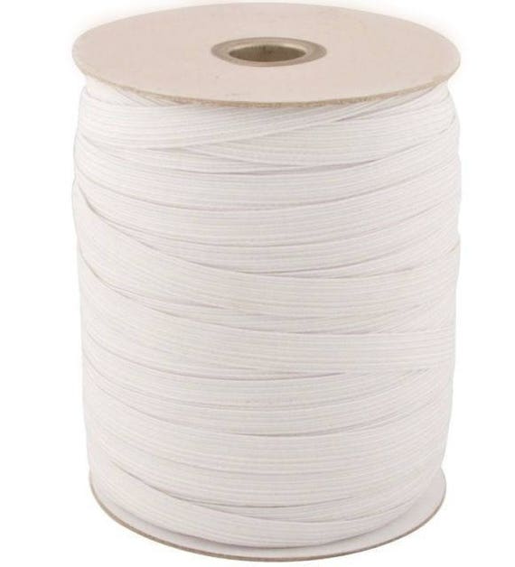 AVAILABLE IN DIFF LENGTHS HIGH QUALITY WHITE WOVEN ELASTIC 1//2 INCH 12MM WIDE