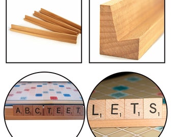 36cm Wooden Rack | Letter Tile Stand Holder | Replacement Piece Wood Alphabet Trays Tile Set Common Alphabet Crafts Scrapbooking Arts Crafts