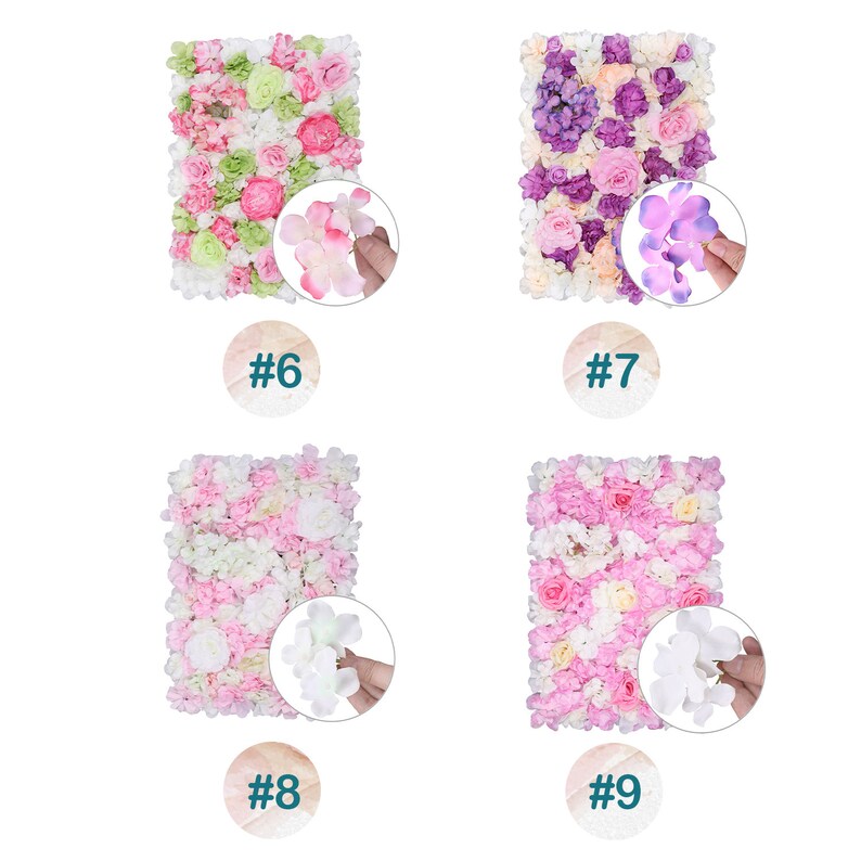 Flower Panel Artificial Silk Fake Flower Hydrangea Wall Panel Etsy UK