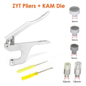 PRYM Pliers With KAM Snap Die, Prym VARIO Snap Kit, Kam Snap Press, Plastic  Snaps Setting Tool, Hand Press Snap Setter Set, Kam Plier 