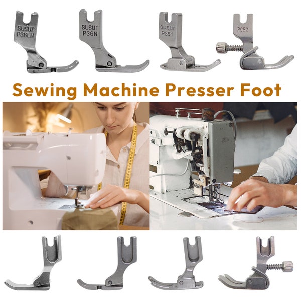 Ensemble de pieds presseurs pour machines à coudre industrielles standard, pied presseur Susur authentique, compatible avec Brother, Singer