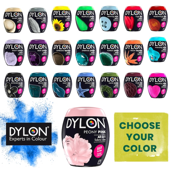 Dylon 350g Intense Black Machine Wash & Dye Fabric Clothes Colour Dye