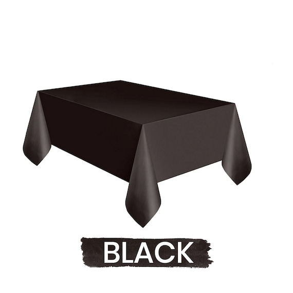 1 Pièce Nappe De Table En Plastique Noir Et Or Pour Le Nouvel An 2024,  Jetable Et Décorations De Fête Pour La Couverture De Table De La Veille Du  Nouvel An
