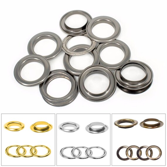 14mm 20mm Brass Rust Proof Grommet Eyelets with Washers DIY Pool Cover Banners 