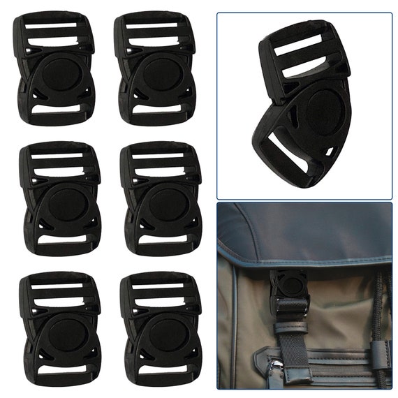 1 Plastic Buckles for Strap, 6 Pack Nylon Webbing Buckle Backpack Clip,  Side Release Buckle Dog Collar, Camera Bag, Luggage Straps Buckle  Replacement