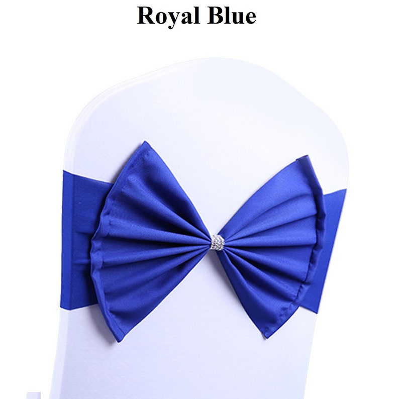 Readymade Spandex Chair Cover Bow Band Elastic Stretch Buckle Etsy
